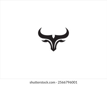 Long horn logo design , vector , illustration and isolate template .
