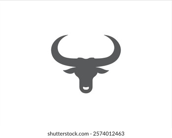 Long horn logo design , vector , illustration and isolate template .