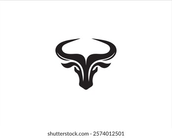Long horn logo design , vector , illustration and isolate template .