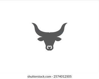 Long horn logo design , vector , illustration and isolate template .