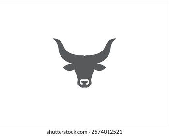 Long horn logo design , vector , illustration and isolate template .