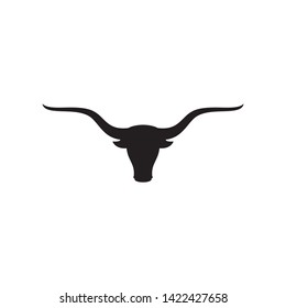 Long horn logo template vector illustration
