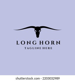 Long Horn Logo Template Vector Illustration