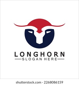 Long horn logo template vector illustration design