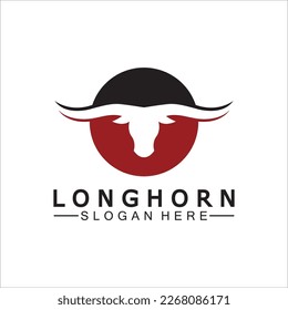 Long horn logo template vector illustration design