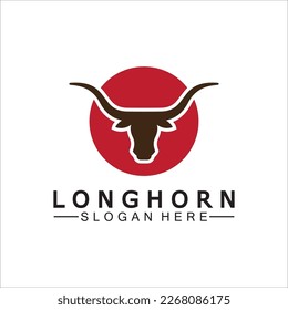 Long horn logo template vector illustration design
