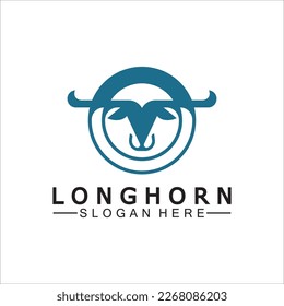 Long horn logo template vector illustration design