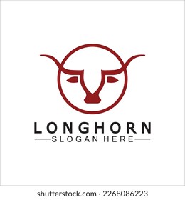 Long horn logo template vector illustration design