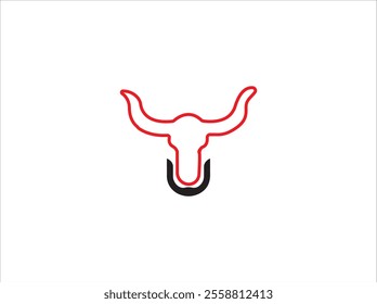 Long horn vector design , illustration and isolate template .
