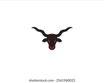 Long horn vector design , illustration , isolate template , which contain a identity .