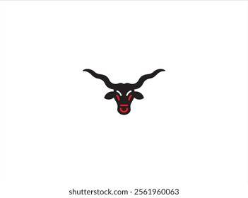 Long horn vector design , illustration , isolate template , which contain a identity .