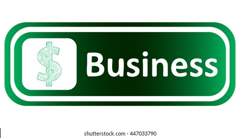 Long icon green business