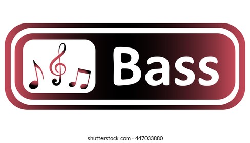 Long icon red bass