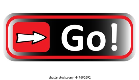 Long icon red black go