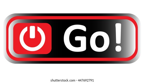 Long icon red black go on