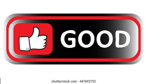 Long icon red black good