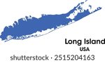 long island map in new york usa