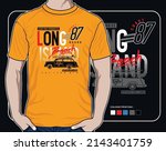 long island, vector vacation illustration design graphic for print