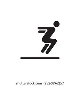 long jump  icon symbol sign vector