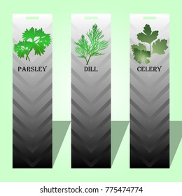 Long Labels with Spicy Herbs