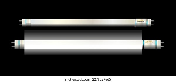 Long lamp vector illustration. EPS10