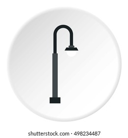 Long lantern icon. Flat illustration of long lantern vector icon for web