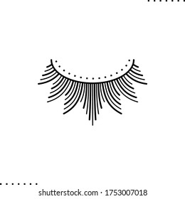 lange Schrägstrich, Vektorsymbol in Umrissen