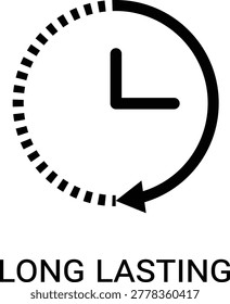 Long Lasting Clock Durable Reliability Longevity Performance Endurance Product Warranty Quality Vector