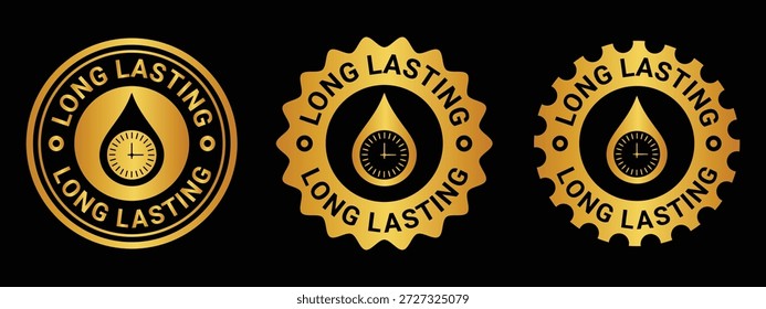 Langlebiges Gold Premium Performance Vektor Badge