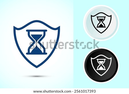 Long lasting icon design illustration. Durability icon design. Represents durability