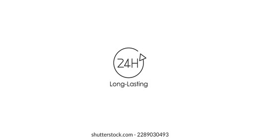 Long lasting icon vector illustration 