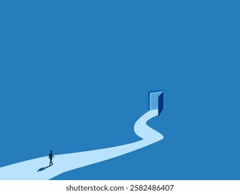 Long learning, people walking on an imperfect road to a book