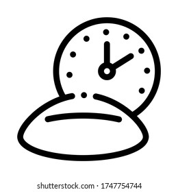 long lens wear icon vector. long lens wear sign. isolated contour symbol illustration