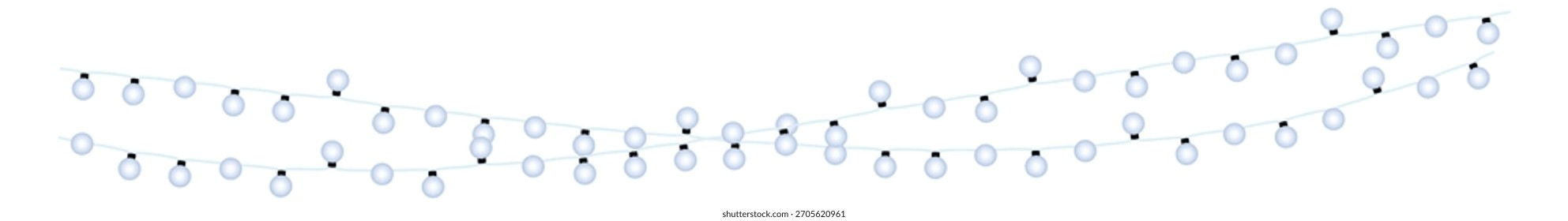 A long line of dots are spread out across a white background