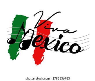 
Long live Mexico, musical notes