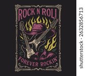long live rock n roll vintage graphics. gutter faire wings ad text together mixed this artwork. rock and roll women