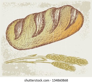 Long loaf. Grunge style