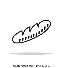 Long loaf icon of vector illustration for web and mobile design
