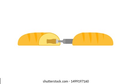 Long loaf with rasp inside. bread and carpentry file. Jailbreak tool

