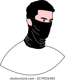 Long mask UV black color 1
