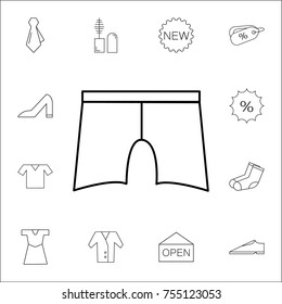 long men swimming icon. Set of Shopping. Premium quality graphic design. Signs, outline symbols collection, simple thin line icon for websites, web design, mobile app on white background
