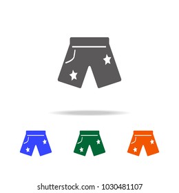 long men swimming suit icon. Element of Beach holidays multi colored icons for mobile concept and web apps. Thin line icon for website design and development, app development on white background