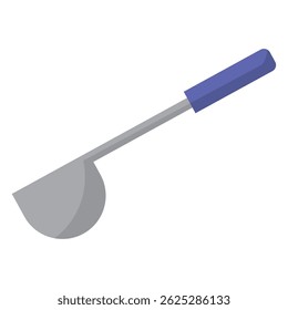 Long metal ladle icon. Vector illustration