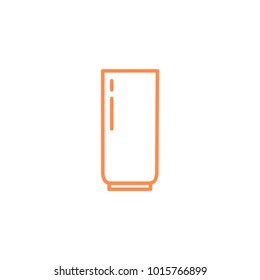 long milk glass icon. Kitchen appliances for cooking Illustration. Simple thin line style symbol.