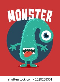 Long Neck Monster with One Eye
