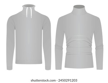 Long  neck t shirt. vector illustration