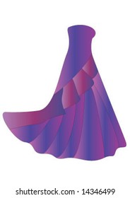The long nice woman dress