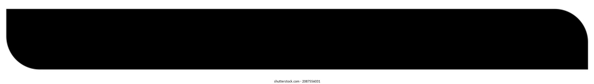 Long, oblong rectangular, rectangle button, banner, plaque shapes, design element