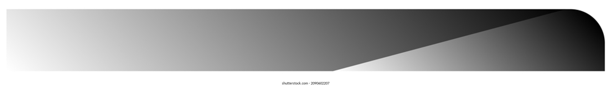 Long, oblong rectangular, rectangle button, banner, plaque shapes, design element