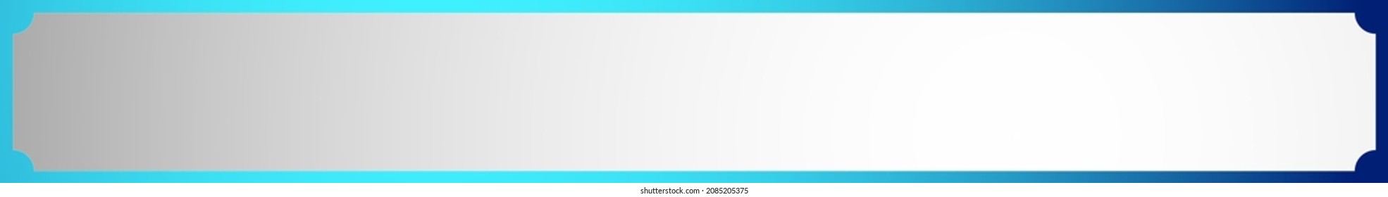 Long, oblong, wide format banner, button plaque and plaquette plate shape